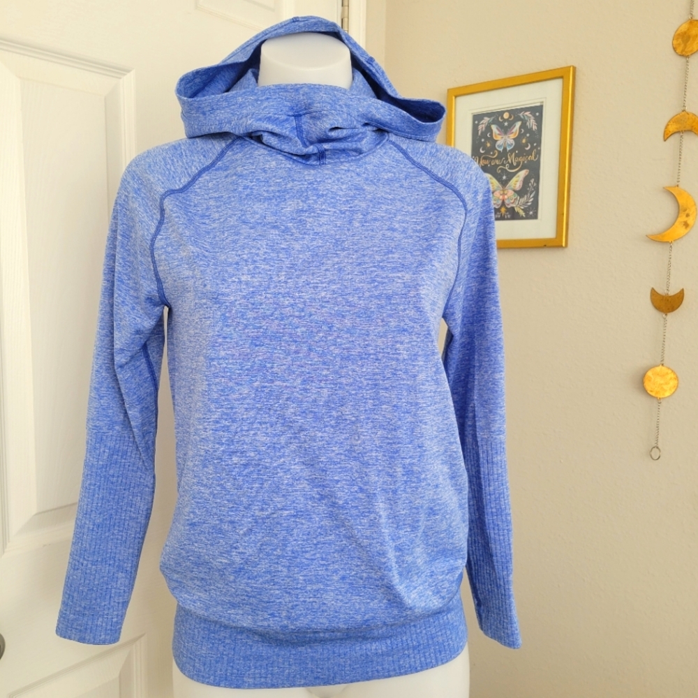 The North Face Go Seamless Pullover Hoodie S NWOT Heathered Blue